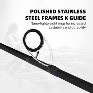 Honoreal カスタマイズ工場製 ファストアクション スリム スピニングフィッシングロッド 2.54m 8フィート4インチ 24T+30Tカーボン - Product Image 5