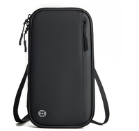 Porte-billets multifonctionnel Portable Overseas Travel Document Storage Wallet Large Capacity Neck Hanging Passport Bag