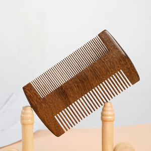 Peine de Madera de Palisandro Premium Engrosado de Doble Cara con Dientes Finos y Anchos para el Cuidado del Cabello y la Barba - Product Image 1