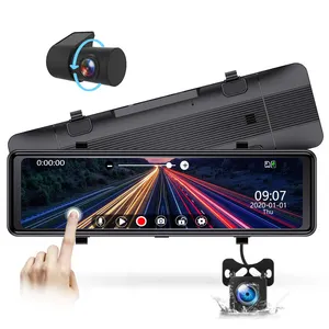 Maustor ODM 1080P 10 "inç çift ayrı Lens Dash kamera araba kara kutusu ön panel kamerası araba için