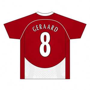 Maillot de football de haute qualité 03-04, personnalisé, pour l'entraînement, vêtements d'équipe, maillot de football thaïlandais, 100% polyester, séchage rapide, manches longues - Product Image 2