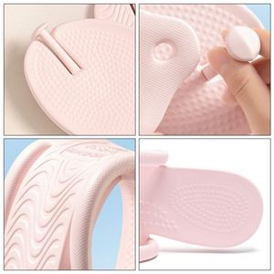 Sandales d'été pour femmes, en plastique EVA, pliables, jaune clair, promotionnelles, pour la plage - Product Image 5