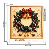 Kit de Peinture Diamant 5D Personnalisé Noël DIY, Kit de Peinture Perles DIY, Produits pour Adultes, Art Mural Salon, Marque Propre