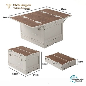 Multi-functional <b>Foldable</b> Car Storage Box, <b>Camping</b> Box, Portable Outdoor Folding <b>Table</b> - Product Image 2