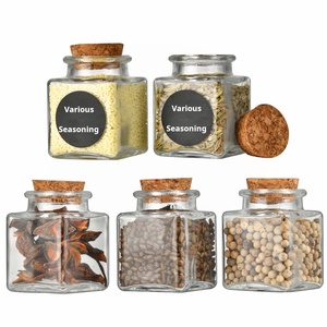 Bouteille en verre professionnelle <span class=keywords><strong>de</strong></span> grande capacité avec bouchon en liège rond <span class=keywords><strong>de</strong></span> 50 ml, <span class=keywords><strong>pot</strong></span> à <span class=keywords><strong>miel</strong></span> transparent <span class=keywords><strong>vide</strong></span>, emballage <span class=keywords><strong>de</strong></span> stockage - Product Image 2