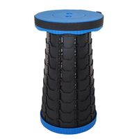 Tabouret pliant robuste amélioré Capacité de charge 400 lb Tabouret pliable portable Tabouret rétractable pour le camping la pêche la randonnée le barbecue