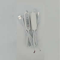 Lampes à led alimentation électrique, variateur de lumière, Type C rotatif, câble interrupteur