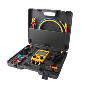 MG-100C Digital Manifold Gauges para Uso Doméstico HVAC Refrigeração 2-Valve Pressure Measuring Instruments para R22 R32 R134A - Product Image 4