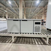 Table de préparation robuste en acier inoxydable JUNHE avec ventilateur de refroidissement pour cuisine, qualité alimentaire 304, usage commercial