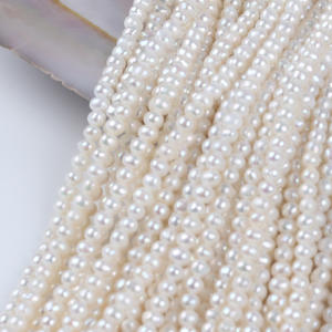 Perlas Sueltas de Agua Dulce Naturales de 3-3.5mm, Perlas Semiterminadas para Joyería DIY, Venta al Por Mayor - Product Image 5