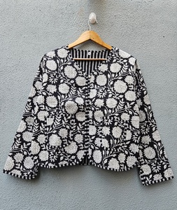 2026 Hot Sale Handmade Cotton Quilted Jacket Floral Pattern Casual <b>Boho</b> Style for Women Winter Coat Soft - Product Image 6