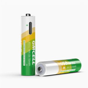 GMCELL High Capacity Lithium Battery Triple a 750mWh 1.<b>5V</b> Rechargeable Li-ion Batteries AAA with USB Cable - Product Image 3