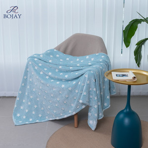 Galaxy Stars Mẫu Flannel Ném Chăn Tất Cả Các Mùa Chăn Xám Phát Sáng Trong Lông Cừu Tối 50X60 Inch Trẻ Em Chăn - Product Image 3