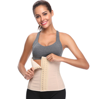 Larnann − Corset en acier, 9 os, tenue de sport, vêtement de gymnastique, maille respirante, Latex, caoutchouc