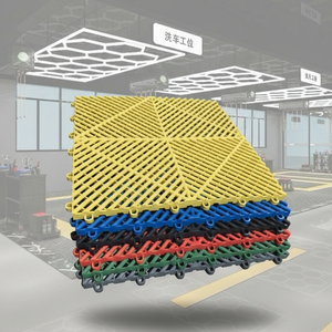 Tapis <span class=keywords><strong>de</strong></span> garage antidérapant en vinyle écologique imperméable <span class=keywords><strong>pour</strong></span> intérieur, avec drain intégré, robuste, vente directe usine - Product Image 1