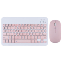Venta al por mayor de fábrica Multi-color 7 pulgadas Mini Wireless BT Keyboard and Mouse Combos Set para Windows IOS Android OS