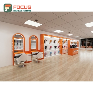 Premium Hair Extension Display Cabinet Glass Door Lockable Drawer Multi Tier Shelf Shop Display Cabinet - Product Image 6