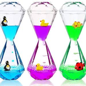 Minuterie d'huile liquide personnalisée en gros Soulagement du stress Minuterie de <span class=keywords><strong>sablier</strong></span> à bulles de mouvement liquide Gouttes en <span class=keywords><strong>spirale</strong></span> sensorielles Minuterie de mouvement liquide - Product Image 2