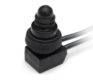 Interrupteur à bouton-poussoir électronique 3A 250V 1NC unipolaire marche-arrêt en plastique étanche avec câble de 11 cm pour <span class=keywords><strong>miroir</strong></span> de courtoisie - Product Image 5