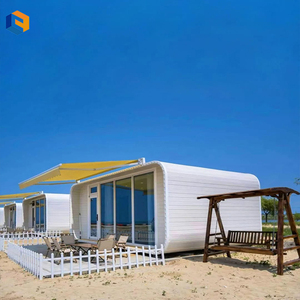 Cabane Apple en <span class=keywords><strong>bord</strong></span> <span class=keywords><strong>de</strong></span> <span class=keywords><strong>mer</strong></span> pour <span class=keywords><strong>camping</strong></span> Villa préfabriquée en acier avec cuisine Maison meublée - Product Image 4