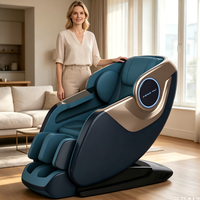 Fauteuil de massage intelligent en cuir PU de luxe pour le corps entier, fauteuil de massage à gravité zéro de luxe pour usage domestique