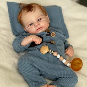 Lifereborn souple Silicone Bebe poupée Reborn bébé réaliste nouveau-né poupées Bebs avec main dessiner des cheveux