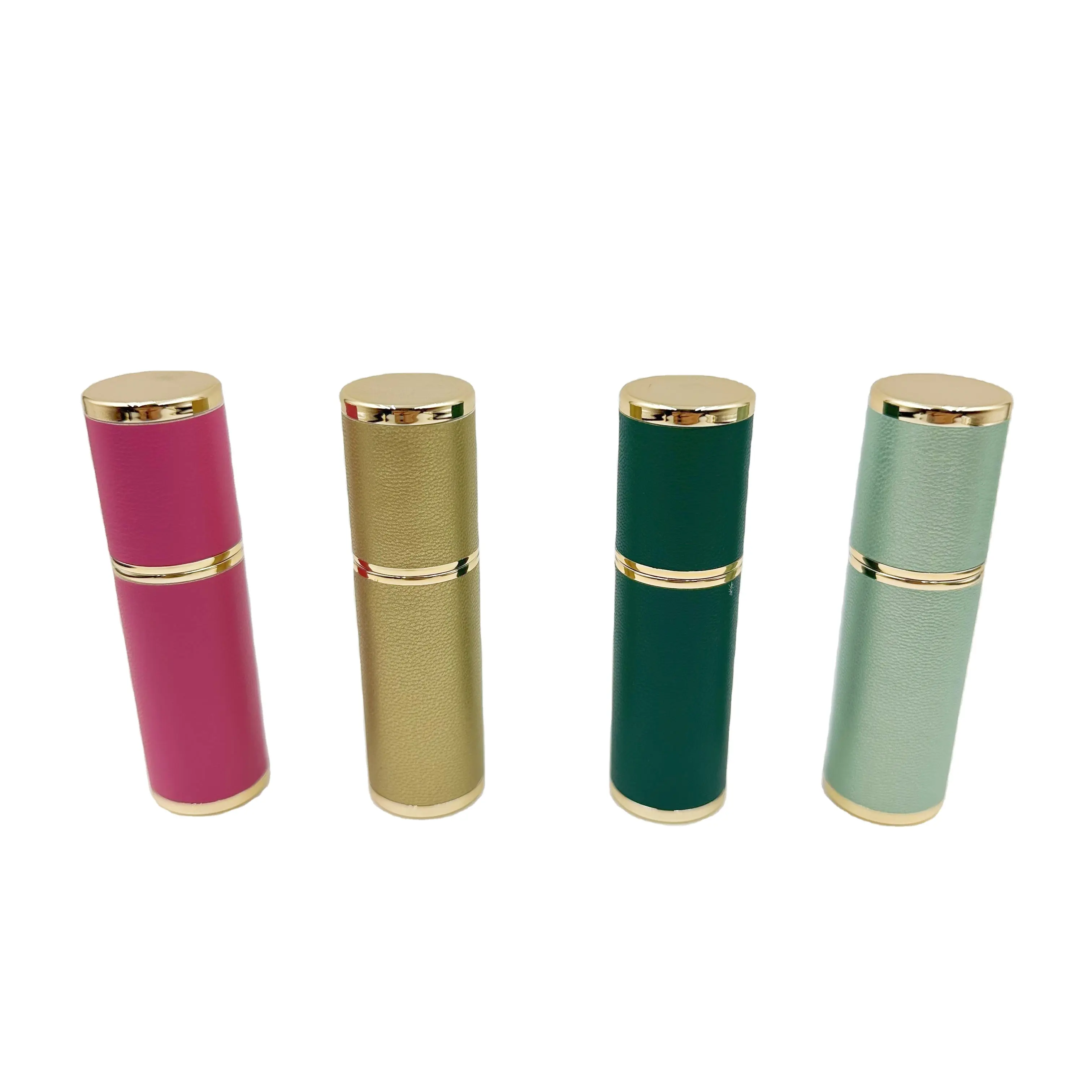 Environment Protection Custom Spray Bottles With Logo Flat Luxury Hair Leather Perfume Bottle