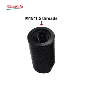 Adaptador Zimakyfa M18x1.5 Hembra G1/2-14 de Aleación de Aluminio Negro, Convertidor de CO2 HPA, Válvula Reguladora, Accesorios, 0.105kg OEM - Product Image 1