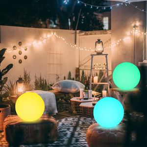 Boules LED intelligentes pour l'extérieur, sphères LED en plastique PE, <span class=keywords><strong>lampe</strong></span> IP65, lumière flottante pour piscine - Product Image 5