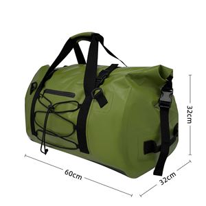 Sac étanche en PVC, sac de randonnée et de cyclisme en plein air, grande capacité 60L, sac à bagages, sac de randonnée - Product Image 2