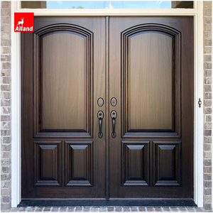 Puerta Principal Doble <span class=keywords><strong>de</strong></span> Madera Maciza <span class=keywords><strong>de</strong></span> Caoba <span class=keywords><strong>para</strong></span> <span class=keywords><strong>Diseño</strong></span> Exterior <span class=keywords><strong>de</strong></span> Edificios Residenciales - Product Image 4