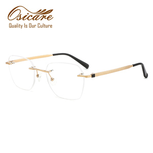 แว่นตาไร้กรอบคุณภาพสูง ย้อนยุค แบรนด์หรู ระดับไฮเอนด์ สำหรับผู้หญิงและผู้ชาย กรอบไทเทเนียมสุดหรู - Product Image 2