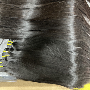 Cabello Brasileño Virgen Liso Sin Procesar, Trama Única al por Mayor, Sin Pegamento, Color Natural, para Trenzas Boho, Peluca - Product Image 3