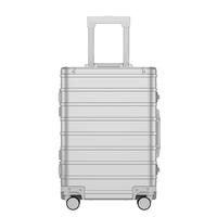 Nouvelle valise à roulettes en alliage d'aluminium et de magnésium, cadre tout en aluminium, valise de loisirs pour les voyages des hommes, boîte d'embarquement