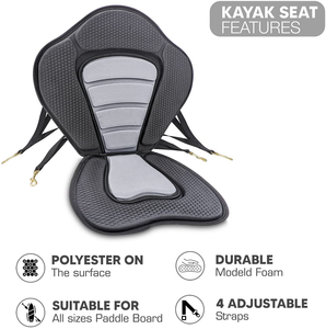 Adjustable Deluxe Kayak Soft <b>Fishing</b> Seat Boat Sup Paddleboard Paddle Board Chair JNH-KS1 <b>Fishing</b> Kayak Seat Adjustable Deluxe K - Product Image 2
