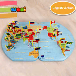 Mapa del Mundo de Rompecabezas para Niños, Juegos para Niños, Deportes de Interior - Product Image 2