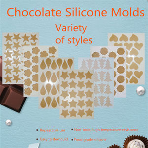 Moules <span class=keywords><strong>en</strong></span> <span class=keywords><strong>silicone</strong></span> <span class=keywords><strong>chocolat</strong></span> pour pâtisserie, motifs cœur, pentagramme, sapin de Noël, format A4, <span class=keywords><strong>petit</strong></span> <span class=keywords><strong>moule</strong></span> <span class=keywords><strong>en</strong></span> papier transfert pour éclairs - Product Image 3
