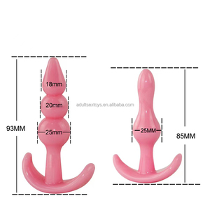Confezione sigillata 4 pz/kit Set spina anale di qualità giocattoli sessuali anali trasparenti - Product Image 6
