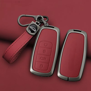 Funda Protectora de Aleación de Zinc y Cuero para Llaves de Auto Chery Jaecoo J7 J8 7 Tiggo 8plus 8 5 Plus 7pro Max Omoda 5 C5 Arrizo - Product Image 4