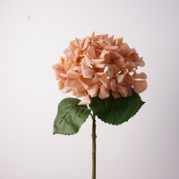 Fleur d'hortensia à toucher réel, hortensia à bord roulé, grande fleur à tête volumineuse - Style vintage, sensation tactile hydratante, décoration de table