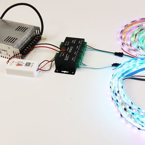 Amplificador de Señal SPI SP901E DC5-24V para Tiras LED RGB WS2811 WS2812B WS2813, Repetidor de Señal, Cinta de Color de Ensueño Direccionable - Product Image 1
