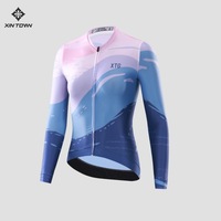 Maillot de cyclisme sans manches XINTOWN Ocean Current pour femme adulte, en fibres synthétiques respirantes, pour vélo de route