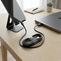 Cable de Carga USB C de 80 cm de Longitud, Cable de Tipo C a USB para Teléfono Celular, Cable de Datos para Smartphone, Cable de Carga Rápida