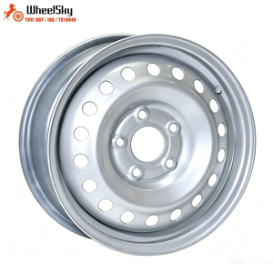 Jantes en acier Wheelsky Factory OEM 15 pouces 15x5.5J 4x100, peinture argentée, quatre branches, pour voiture de tourisme Nissan Note - Product Image 5