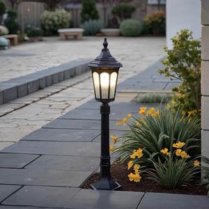 Siyah/bronz Retro açık peyzaj lamba su geçirmez avlu ışık bahçe Villa topluluk için Vintage dış aydınlatma - Product Image 4