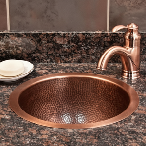 Lavabos en cuivre élégants utilisés pour la décoration de la maison, offrant durabilité, beauté, élégance et détails métalliques artisanaux intemporels - Product Image 1