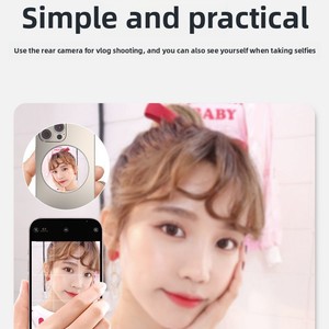 Từ tính mỏng lồi Selfie gương cho iPhone 15 14 13 12 Pro <span class=keywords><strong>Max</strong></span> cộng với trở lại máy ảnh phụ kiện - Product Image 2