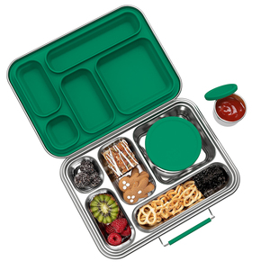 Fiambrera portátil de acero inoxidable de alta calidad Aohea, contenedor de almacenamiento de alimentos 304 a prueba de fugas con compartimentos, característica calentable - Product Image 2