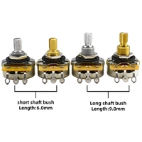 Potentiomètre CTS Bonens pour guitare électrique et basse, bouton de volume et de tonalité, 250K 500K 100-1M, film de carbone, axe en cuivre et aluminium, 0.15W