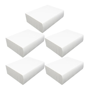 Serviettes en papier pour les mains, personnalisées, de luxe, blanches, extra résistantes, super absorbantes, 2 plis, pliées en Z - Product Image 4